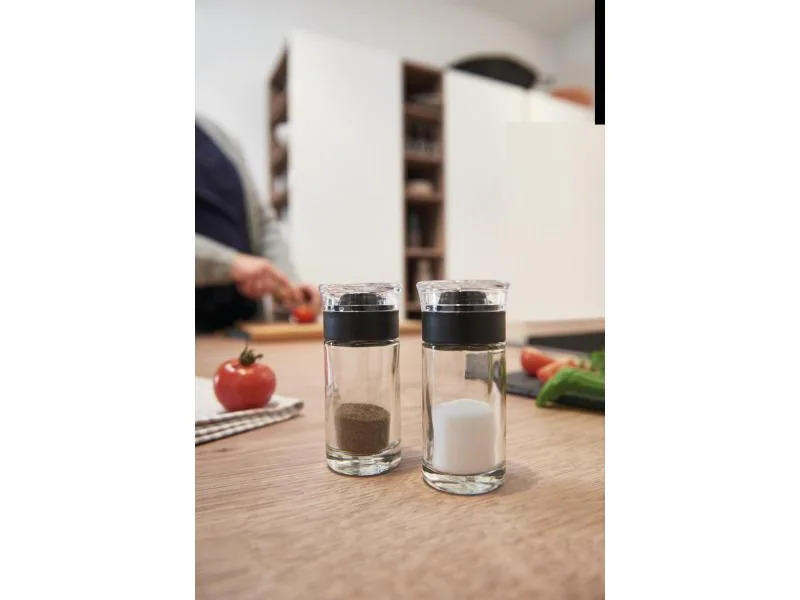 Leonardo Salz- &amp; Pfefferstreuer Cucina Transparent