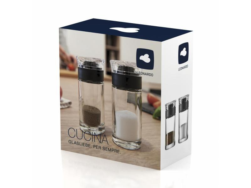 Leonardo Salz- &amp; Pfefferstreuer Cucina Transparent