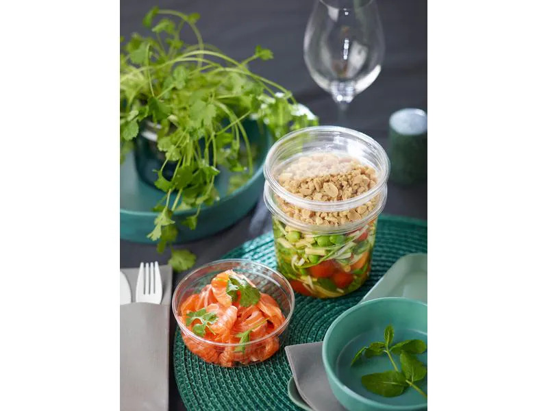 BioPak Salat-Schale Crystal 375 ml, 35 Stück