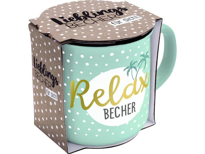 Sheepworld Kaffeebecher Relax 350 ml , 1 Stück, Hellgrün