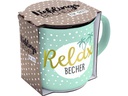Sheepworld Kaffeebecher Relax 350 ml , 1 Stück, Hellgrün