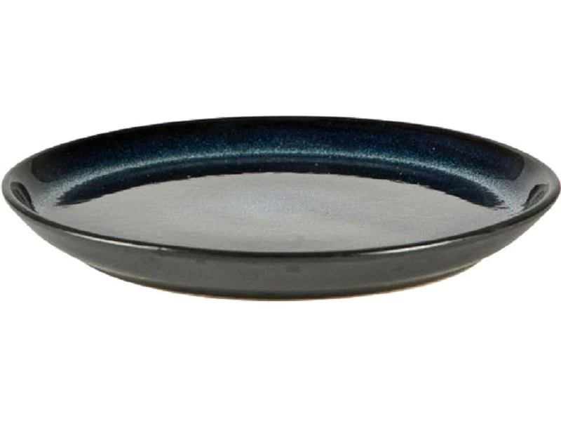 Bitz Frühstücks- und Dessertteller 6 Stück, Dunkelblau/Schwarz