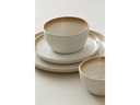 Bitz Frühstücks- und Dessertteller Ø 21 cm 6 Stück, Braun/Crème