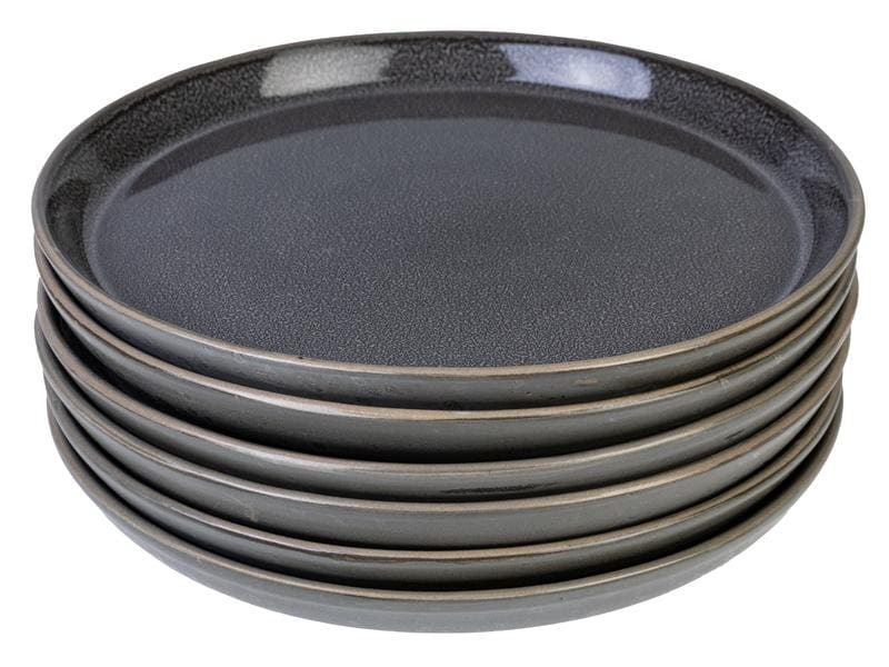 Bitz Speiseteller Ø 27 cm 6 Stück, Grau