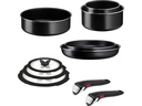 Tefal Pfannen-Set Ingenio Easy On 10-teilig, Schwarz