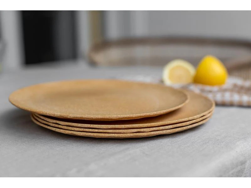 Koziol Suppen- &amp; Pastateller Club 4 Stück, Beige
