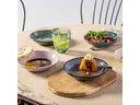 Leonardo Frühstücks- &amp; Dessertteller Matera 6 Stück, Anthrazit