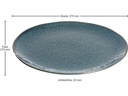 Leonardo Speiseteller Matera Ø 27 cm 6 Stück, Blau