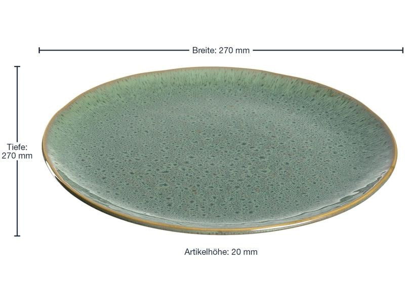 Leonardo Speiseteller Matera Ø 27 cm 6 Stück, Grün