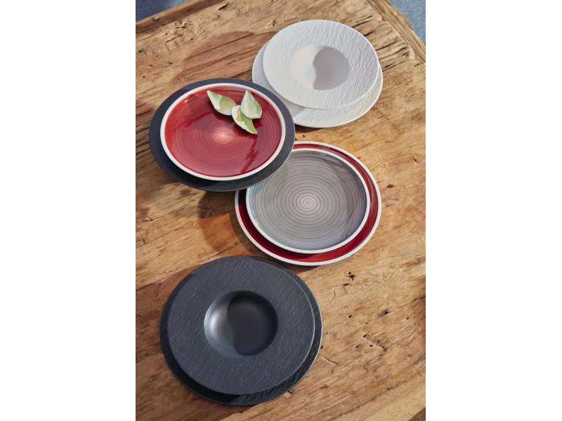 Villeroy &amp; Boch Frühstücks- und Dessertteller Manufacture Rock 6 Stk. Weiss