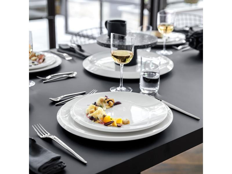 Villeroy &amp; Boch Speiseteller NewMoon 6 Stück, Weiss