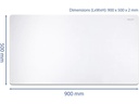 Delock Mausmatte 900 x 500 x 2 mm Weiss