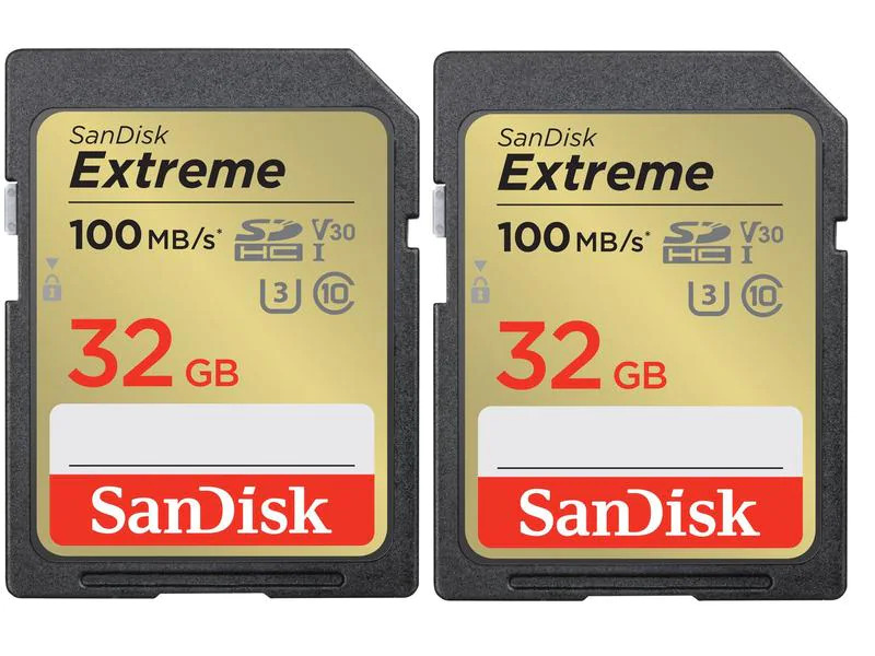 SanDisk SDHC-Karte Extreme 32 GB 2er Pack