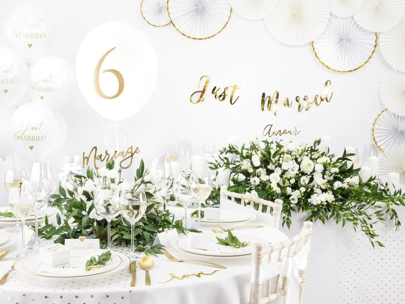 Partydeco Tischtuch Rund, Ø 230 cm, Weiss