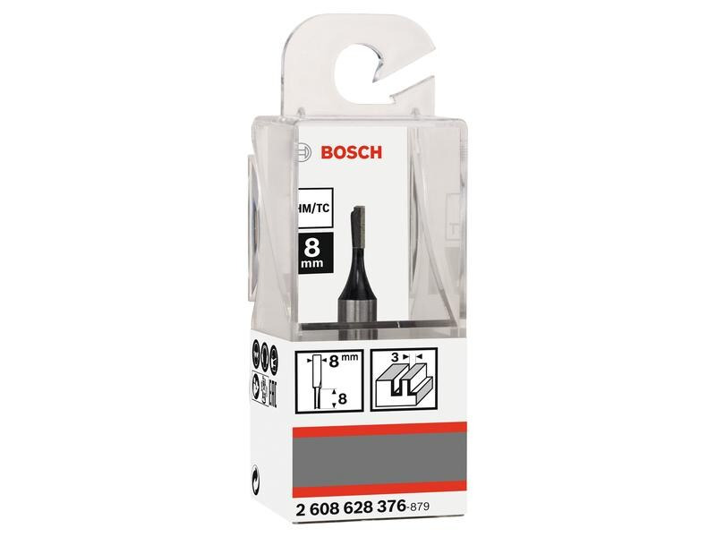 Bosch Professional V-Nutfräser Standard for Wood D1 3 mm, L 8 mm, G 51 mm