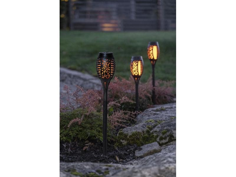 Star Trading Dekoleuchte Solar Flame Mini, 3 Stück