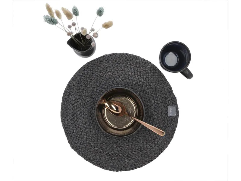Södahl Tischset Its all Ø 35 cm, Schwarz