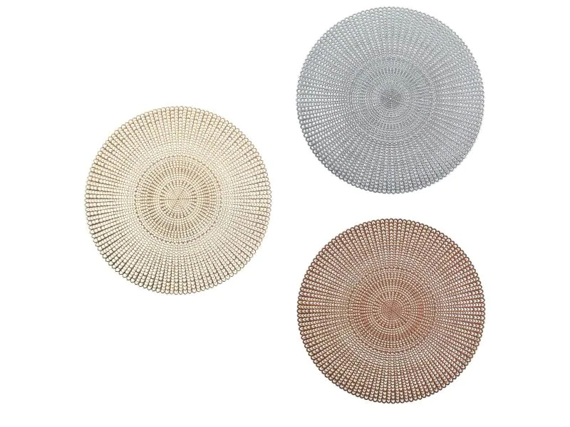 Zeller Present Tischset cut out rund 41 cm x 41 cm, Kupfer