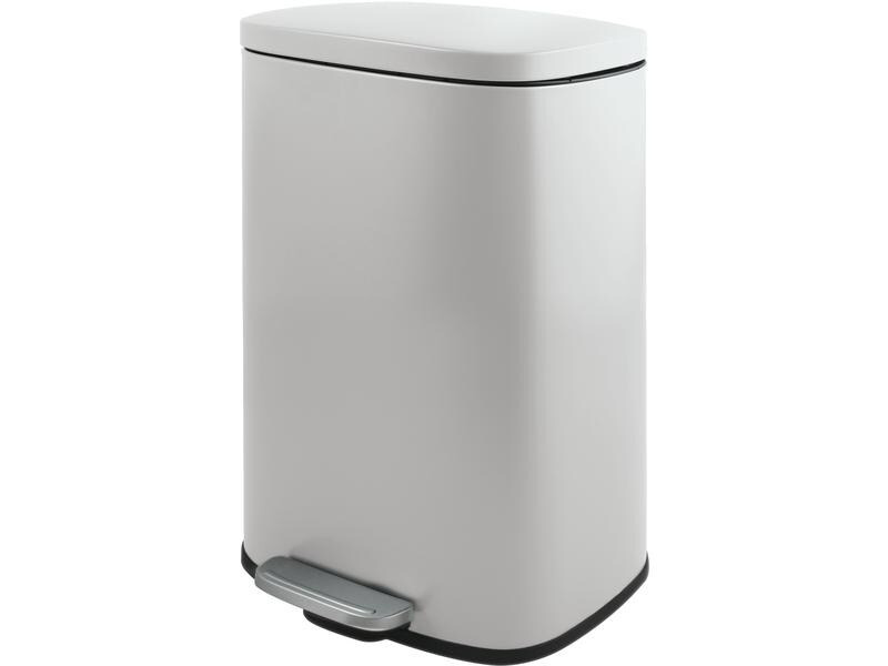 spirella Treteimer Poubelle Akira Matt 30 l, Weiss