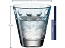 Leonardo Trinkglas Optic Pastell 215 ml, 6 Stück, Blau