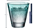 Leonardo Trinkglas Optic Pastell 215 ml, 6 Stück, Mint