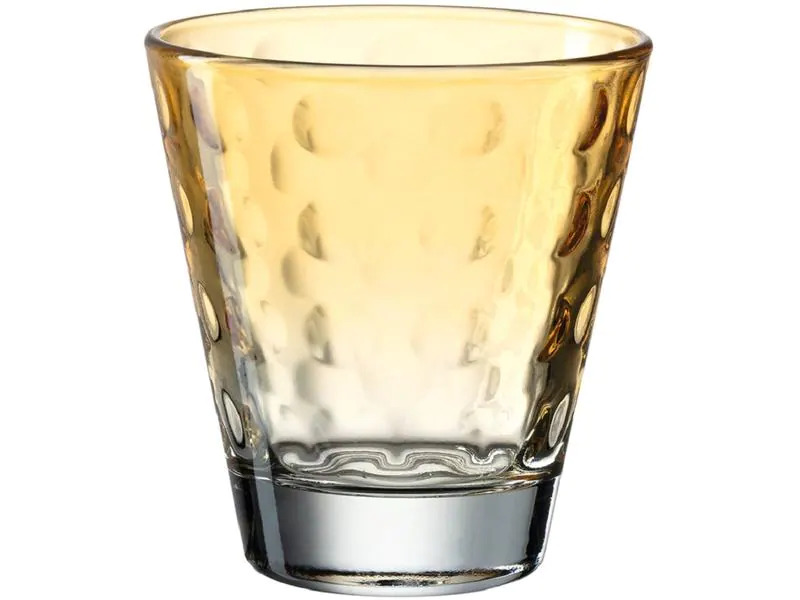 Leonardo Trinkglas Optic Pastell 215 ml, 6 Stück, Orange