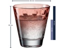 Leonardo Trinkglas Optic Pastell 215 ml, 6 Stück, Rot