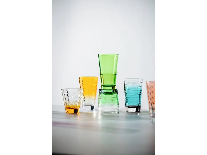 Leonardo Trinkglas Vario Struttura 280 ml, 6 Stück, Grün