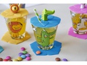Leonardo Trinkglas für Kinder Bambini Krokodil, 215 ml, 3-teilig