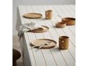 Södahl Tischdecke Line Ø 160 cm,  Crème/Gold