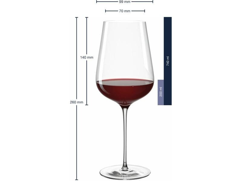 Leonardo Rotweinglas Brunelli 740 ml, 6 Stück, Transparent