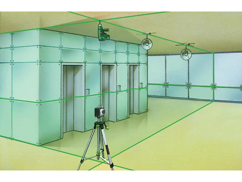 Laserliner Kreuzlinien-Laser CompactPlane 3G Set 150 30 m