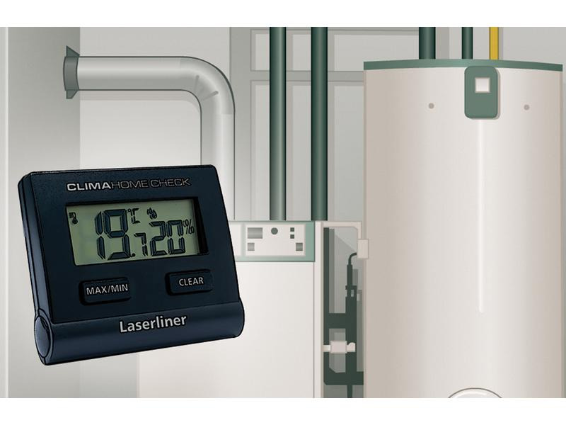 Laserliner Thermo-/Hygrometer ClimaHome-Check Black Digital