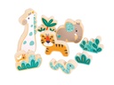 Spielba Holzspielwaren Holz-Puzzle 3D Elefant &amp; Giraffe