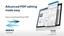 Kofax Lizenzen Power PDF Advanced 5.0 EDU, Maintenance, 100-199 User, 1yr