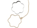 Creativ Company Ausstecher 8 cm 5 Stück, Blume