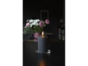 Star Trading LED-Kerze Pillar 7.5 cm x 15 cm, Schwarz