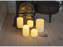 Star Trading LED-Kerzen Set Pillar Paul 5er Pack, Ø 10 cm x 150 mm, Gelb