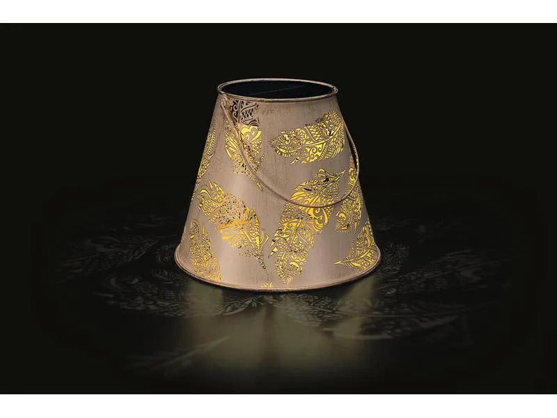 STT Laterne Solar Antic Lantern Feather, Beige