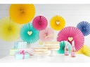 Partydeco Kuchen-Topper Herzen 11 cm, 6 Stück, Gold