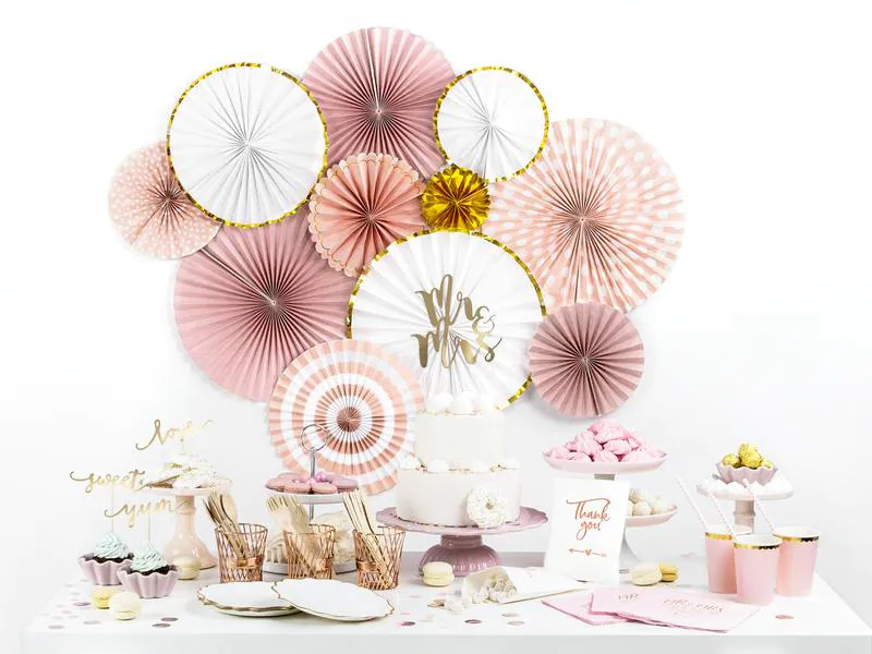 Partydeco Kuchen-Topper Mr &amp; Mrs 25.5 cm, 1 Stück, Gold