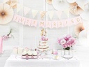 Partydeco Kuchen-Topper Mr &amp; Mrs 25.5 cm, 1 Stück, Gold