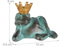 relaxdays Dekofigur Froschkönig M Gusseisen