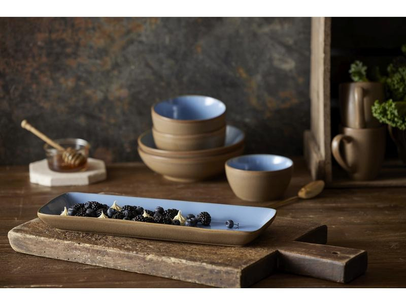 Bitz Suppen- &amp; Pastateller Wood Ocean Ø 20 cm, 6 Stück, Hellblau
