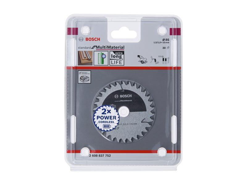 Bosch Professional Kreissägeblatt Standard Multi Material Ø 8.5 cm, Z 30