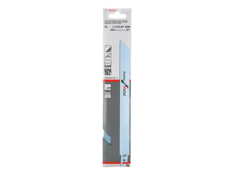Bosch Professional Säbelsägeblatt S 1122 AF Flexible for Metal, 5 Stück