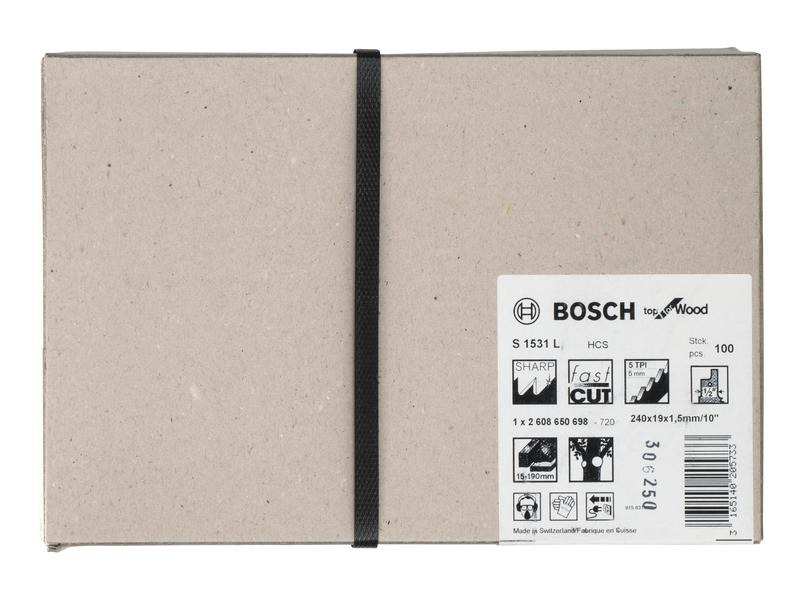 Bosch Professional Säbelsägeblatt S 1531 L Top for Wood, 100 Stück