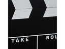 relaxdays Aufsteller Filmklappe 26 x 30 cm, Schwarz