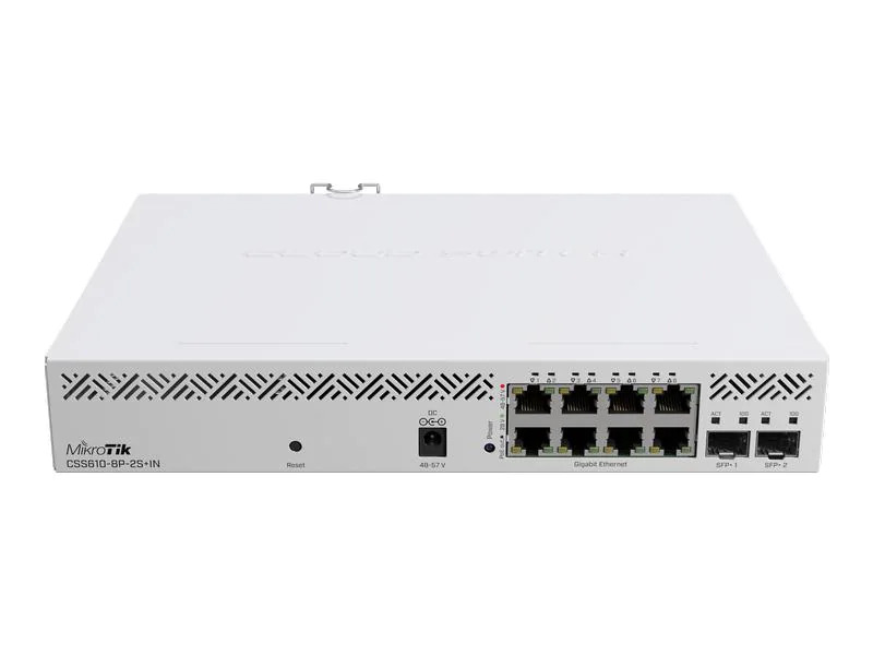MikroTik PoE+ Switch CSS610-8P-2S+IN 10 Port