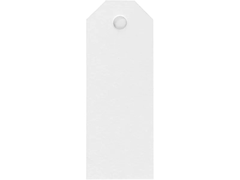 Creativ Company Geschenkanhänger Happy Moments Weiss, 3x8 cm, 20 Stk.